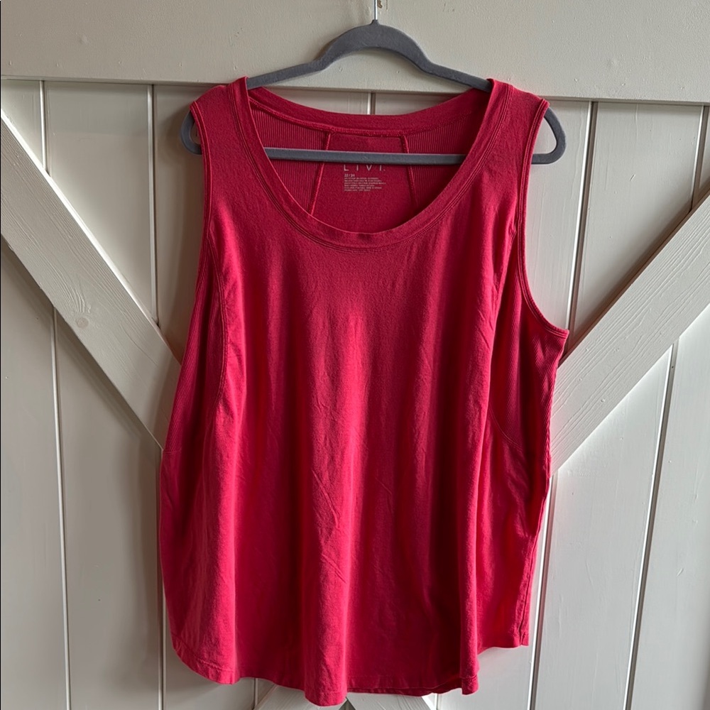 Livi Active Red Tank Top